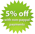 5% discount for non paypal payments